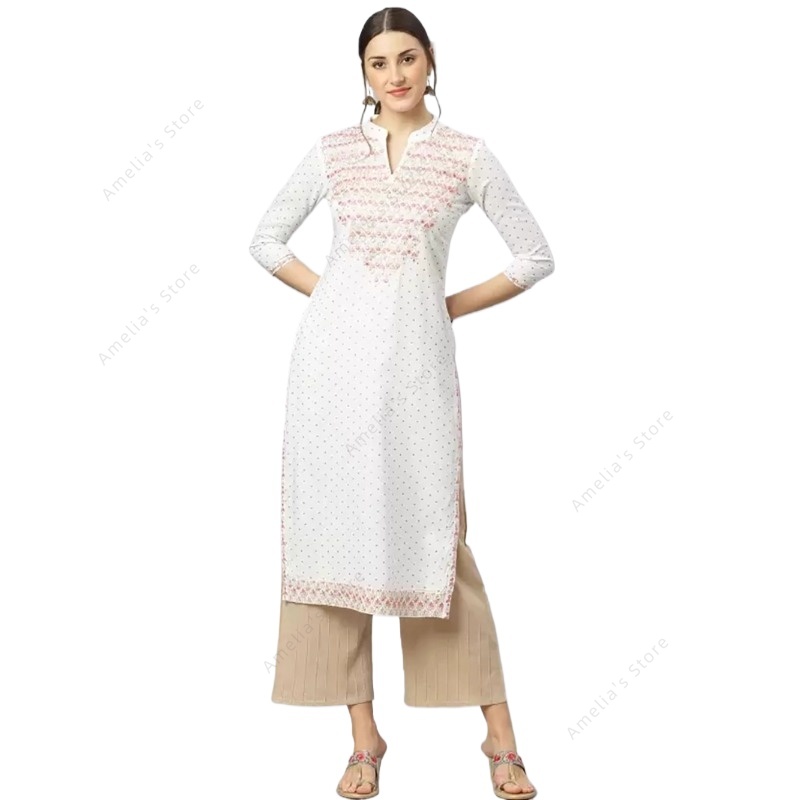 Summer Clothing Pakistan - Kurta Kadın Hint Rayon Kurti Tunik